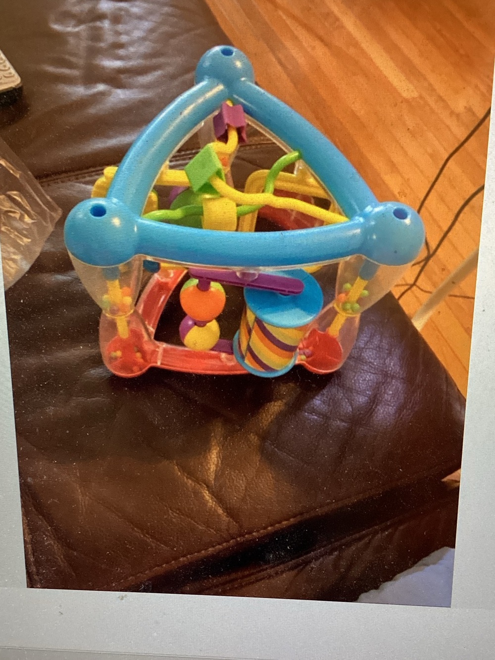 Colorful Blue Multi-Activity Baby Toy Cube - Interactive Sensory Play